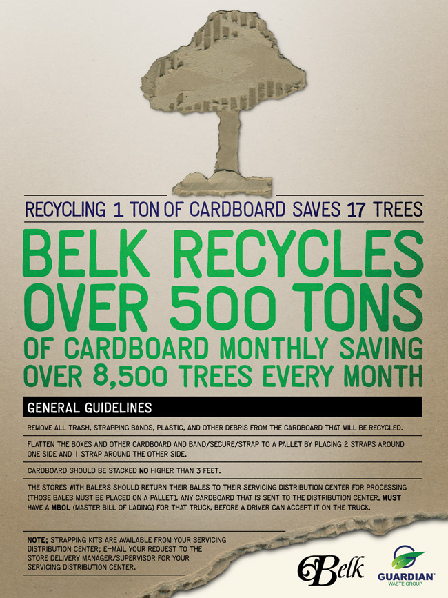 Belk Internal Recycling Poster Campaign