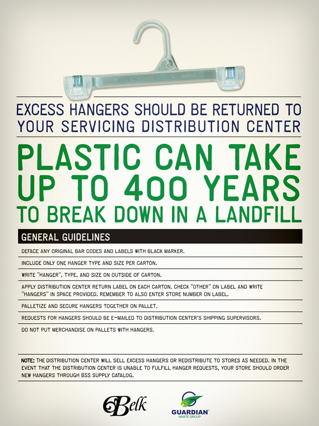 Belk Internal Recycling Poster Campaign