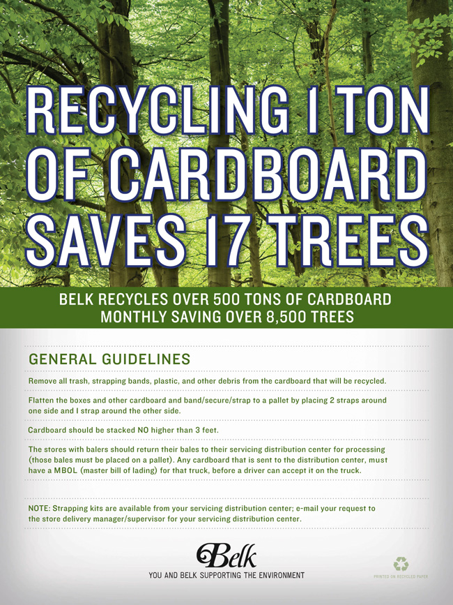 Belk Internal Recycling Poster Campaign