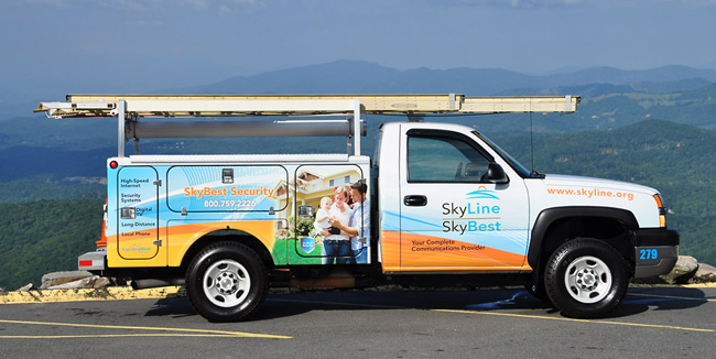 SkyLine Membership Corp Truck Wraps